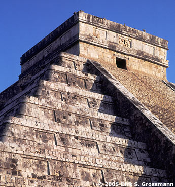 La punta de la Pirámide de Kukulcan