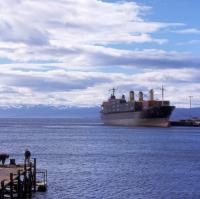 Ship in the Beagle Channel