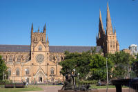 St. Mary's Cathedral and Archibald Fountain
